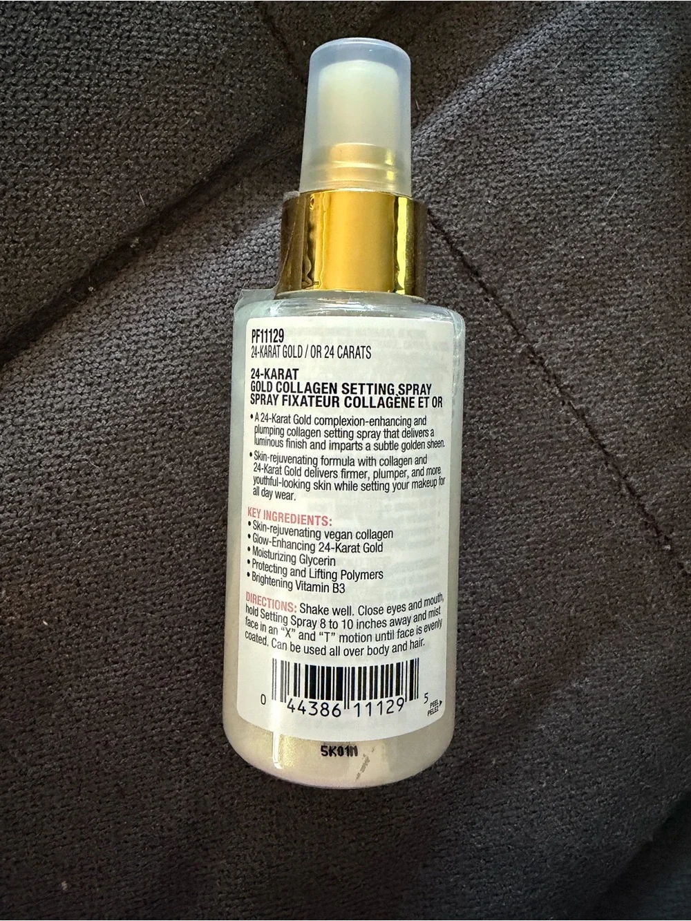 Physicians Formula Gold Collagen Setting Spray - Gold & Clear Bottle